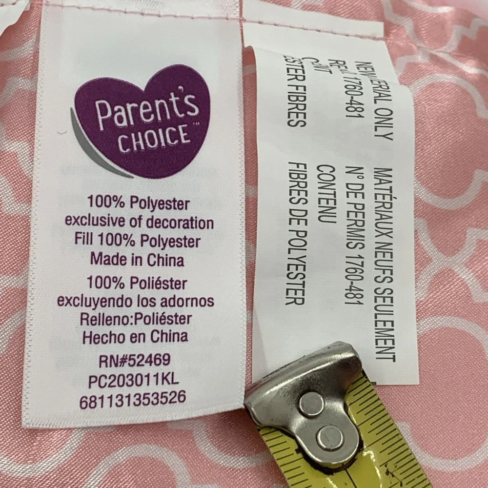 NWT Parents Choice Blanket Buddy Pink Unicorn Lovey Baby Blanket 12